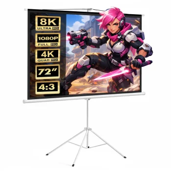 Проекционный экран на штативе Maclean MC-536, 72", 4:3, 145x110 см