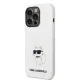 Karl Lagerfeld iPhone 14 Pro Max vāciņš Silicone Choupette MagSafe, balts