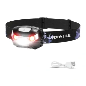 Налобный светодиодный аккумуляторный фонарь Lepro 3200008, 300 лм, 1200...