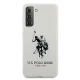 Samsung Galaxy S21+ Plus (SM-G996B) US Polo Silicone Logo Case Cover (USHCS21MSLHRWH), White | Чехол Кейс...