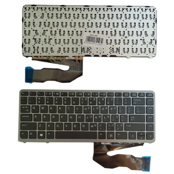 HP EliteBook 840 G1 / 850 G1 Keyboard with Frame (US), Black/Silver