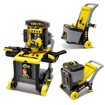 Multistore HC388349 Foldable 3-in-1 Kids Workshop with Tools