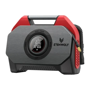 Akumulatora auto kompresors Etenwolf S6 SE, 11.03 bar, 15 600 mAh, sarkans