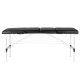 Foldable massage table ALUMINUM COMFORT 3 sections, black