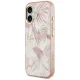 Чехол Guess Jungle Tonal Triangle MagSafe для iPhone 17 — розовый