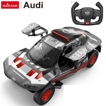 Tālvadības automašīna Rastar Audi RS Q e-tron 1:14, tumši pelēka