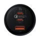 Baseus TZCCZM-0G USB-A / USB-C automašīnas lādētājs 160W PPS / QC 5 / PD - pelēks | Phone Car Charger