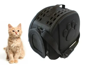Soma Dzīvnieku (Kaķu, Suņu, Trušu utt.) Pārvadāšānai Transportēšanai, Melns | Carrying Bag for Animals