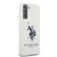 Samsung Galaxy S21+ Plus (SM-G996B) US Polo Silicone Logo Case Cover (USHCS21MSLHRWH), White | Чехол Кейс...