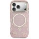 Guess IML Peony Dot MagSafe maciņš ar MagSafe priekš iPhone 17 Pro – rozā | Phone Case Cover