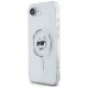Karl Lagerfeld IML Metal Choupette Head MagSafe vāciņš iPhone 16e, Balts