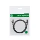 Ugreen NW102 50172 plakanais LAN Ethernet kabelis Cat. 6 0.5m - melns | Flat Cable Black