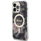 Guess iPhone 14 Pro Max vāciņš Flower MagSafe, melns