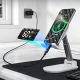 Choetech XCC-1068 PD 60W USB-C uz USB-C kabelis ar displeju 1.2m, zils