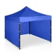 Plonos Garden Pavilion with 3 Walls 3x3m Blue