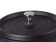 Aluminum Non-Stick Pot with Lid, 4L, for Induction and Oven, Black
