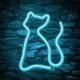 Cat LED Neon Sign Light NNE24 Neolia for Wall Decor, Turquoise