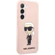 Чехол Karl Lagerfeld для Samsung Galaxy S23 Silicone Ikonik, розовый