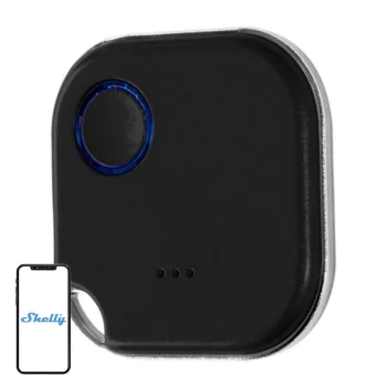 Shelly BLU Button 1 Smart Bluetooth Action Button, Black