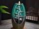 Ceramic Waterfall Incense Burner for Aromatherapy + 10 Cones, Blue
