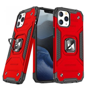Apple iPhone 13 Pro Max 6.7'' Wozinsky Ring Armor Case Cover, Red | Telefona Maciņš Vāciņš Apvalks Bampers