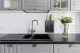 Wall-Mounted Knife Stand and Organizer, Black