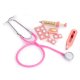 ECOTOYS Wooden Doctor Kit for Kids, 24-Piece Medical Playset with Carry Bag