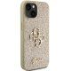 Apple iPhone 15 6.1\'\' Glitter Script Big 4G Case Cover, Gold