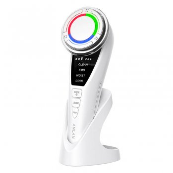 Ultraskaņas sejas masāžas aparāts ar gaismas terapiju ANLAN 01-ADRY15-001 | Ultrasonic facial massager with light...