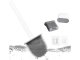 Silikona Tualetes Birste Vannas Istabai Bez Noplūdes Ar Pilnu Dibenu | Silicone Toilet Brush For The Bathroom...