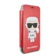 Karl Lagerfeld Karl Space Cosmonaut atverams iPhone X / XS vāciņš, sarkans
