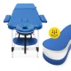Foldable Aluminium Massage Table 4FIZJO 60 cm, Blue