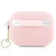 Guess AirPods Pro 2 vāciņš Silicone Charm Heart Rozā