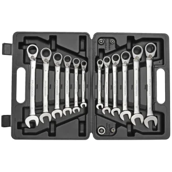 GEDORE red Ratchet Combination Spanner Set 8-19 mm, 16-Piece