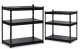 Saliekams Metāla Noliktavas Biroja Istabas Plaukts Skapis, 183x90x45cm, Melns | Folding Rack for Home Warehouse Office