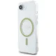 Guess IML Glitter Circle MagSafe vāciņš priekš iPhone 16e, caurspīdīgs