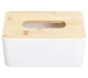 Tissue Box White/Brown