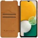 Samsung Galaxy A14 5G (SM-A146) / 4G (SM-A145F/DSN) Nillkin Qin Leather Book Case Cover, Brown | Telefona Maciņš...