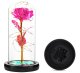 Mūžīgā roze LED stikla kupolā, rozā krāsā | Eternal Rose in Glass