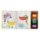 Fingerprints coloring book painting activity, 64 p. (Garden)