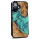 Bewood unikāls korpuss iPhone 16 - tirkīza krāsā | Unique Case for Turquoise