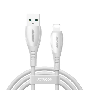 USB-A – Lightning kabelis Joyroom S-A59 Vibrant Series 3A 1.2 m, balts