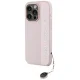 Karl Lagerfeld iPhone 15 Pro Max vāciņš Saffiano Rhinestones & Charm, rozā