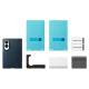 Samsung Carbon Magnet Case for Samsung Galaxy Z Fold 8 with MagSafe and 2 Screen Films - Navy Blue