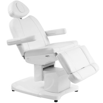 Azzurro 708A Electric Cosmetic Chair with Heating, White
