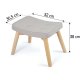Norse Sofotel Upholstered Footstool, Light Grey