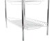 Three-Tier Dish Drainer with Utensil Holders, Silver