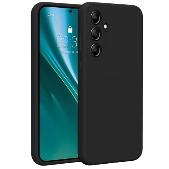 Etteri Silicone Case for Samsung Galaxy A35 5G, Black