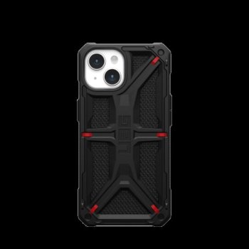 Apple iPhone 15 6.1'' UAG Monarch Hard Case Cover, Black Kevlar