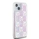 DKNY iPhone 15 / 14 / 13 vāciņš Liquid Glitter Multilogo, rozā